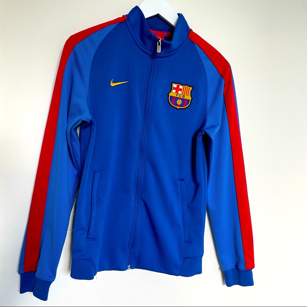 Nike FC Barcelona Soccer Jacket.
